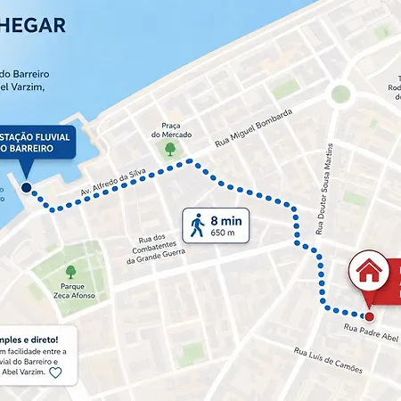 House T2 Proximo Do Barco Lisboa Баррейру